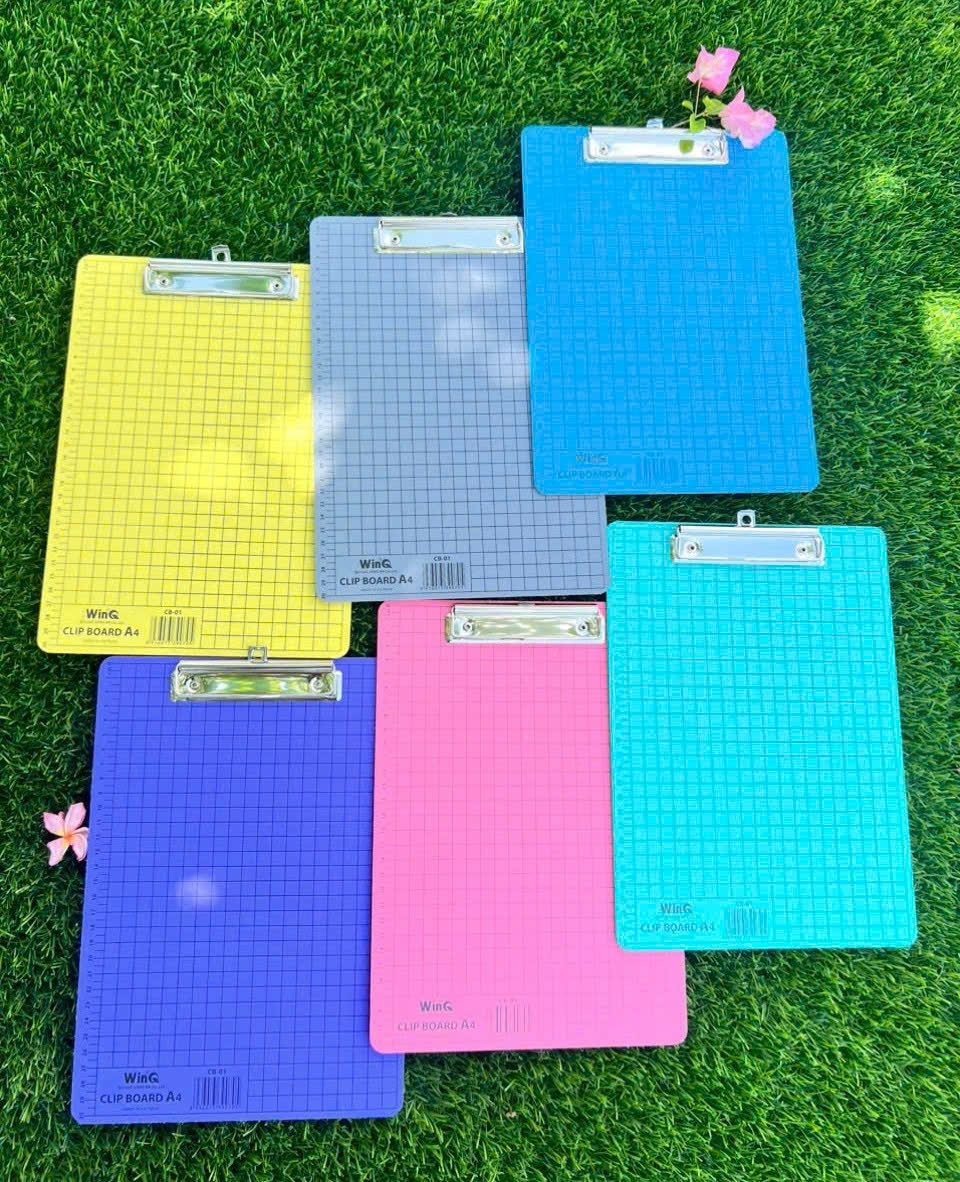 Win Q Bìa Trình Ký Gỗ A4 (Nhiều Màu) (Vàng, Xám, Dương, Lá, Hồng, Tím) (10 Cái/ Lốc; 50 Cái/ Thùng)