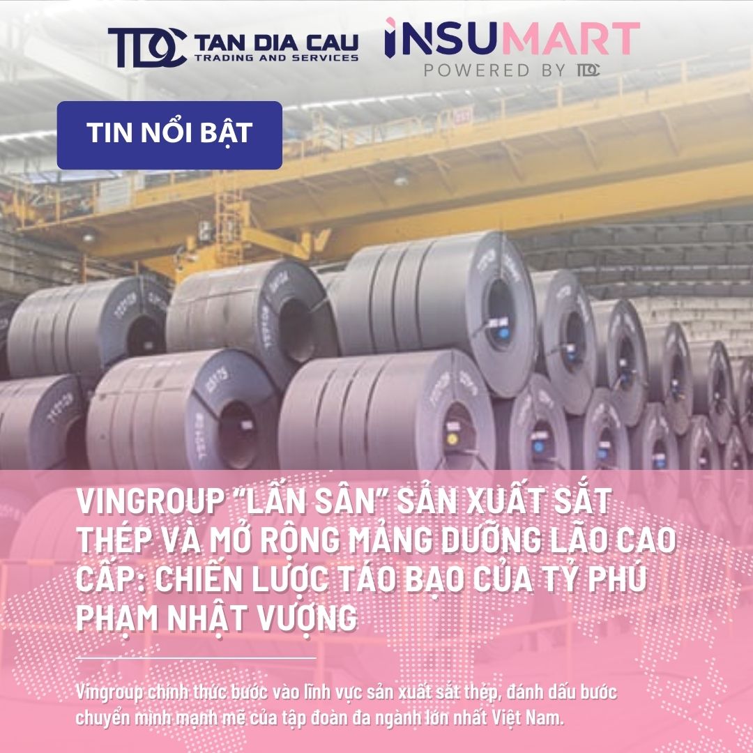 Vingroup “lấn sân” sản xuất sắt thép và mở rộng mảng dưỡng lão cao cấp: Chiến lược táo bạo của tỷ phú Phạm Nhật Vượng