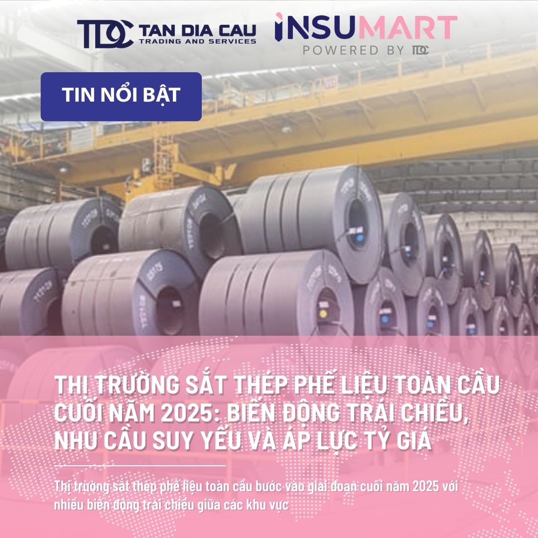 Thị Trường Sắt Thép Phế Liệu Toàn Cầu Cuối Năm 2025: Biến Động Trái Chiều, Nhu Cầu Suy Yếu và Áp Lực Tỷ Giá