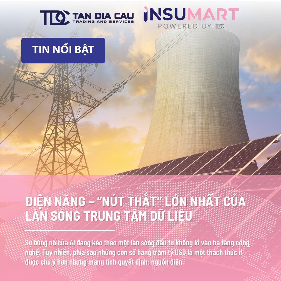Điện năng – “nút thắt” lớn nhất của làn sóng trung tâm dữ liệu