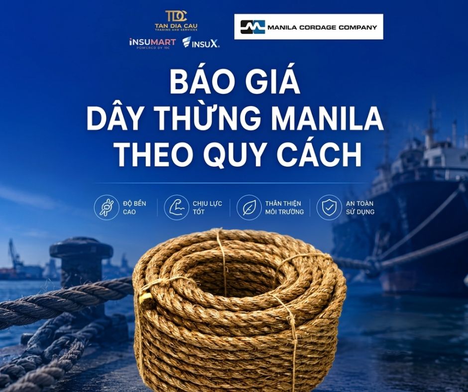Báo Giá Dây Thừng Manila Theo Đường Kính & Chiều Dài | Dây Thừng Manila Chính Hãng