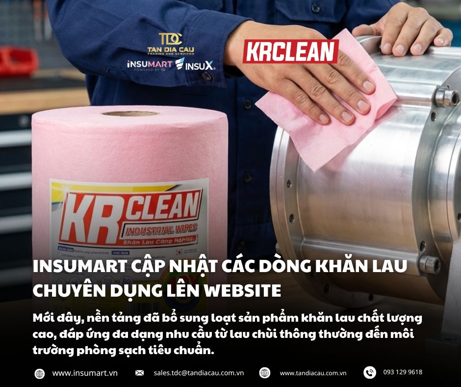 Khăn Lau Chuyên Dụng Các Ngành - INSUMART Phân Phối Tại TP.HCM, Bình Dương, Vũng Tàu