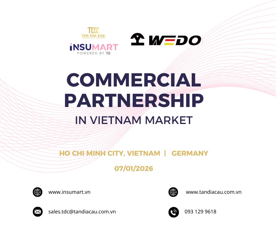 INSUMART ký kết hợp tác chiến lược với WEDO tại Việt Nam (07/01/2026)