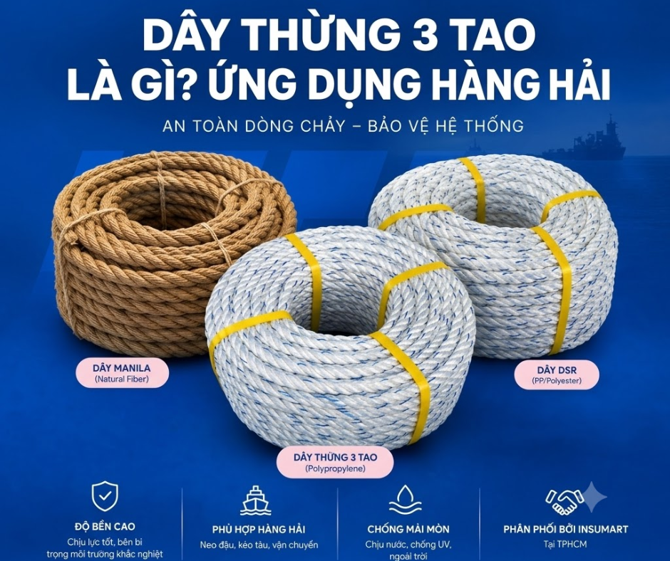 Dây Thừng 3 Tao Là Gì? Ứng Dụng Hàng Hải & Báo Giá Tại TPHCM