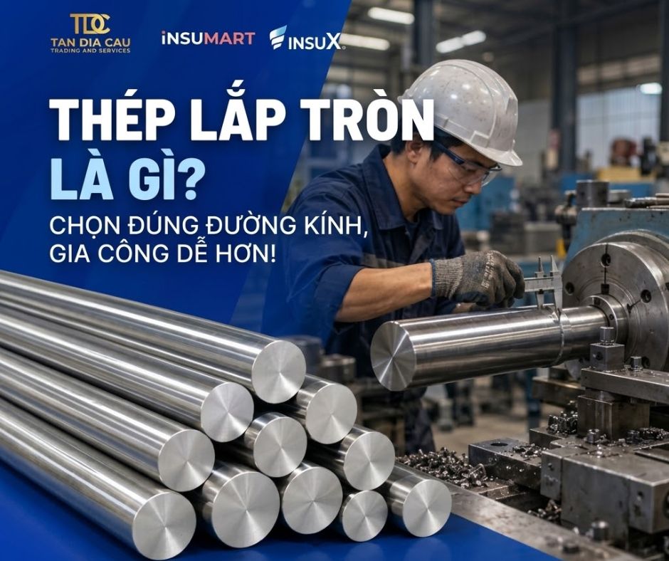 Thép Láp Tròn Là Gì? Cách Chọn Đường Kính Chuẩn Cơ Khí | INSUMART