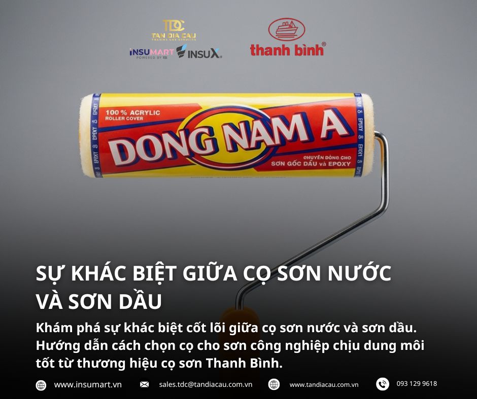 Cọ sơn nước và sơn dầu có khác nhau không? Cách chọn cọ chuẩn công nghiệp
