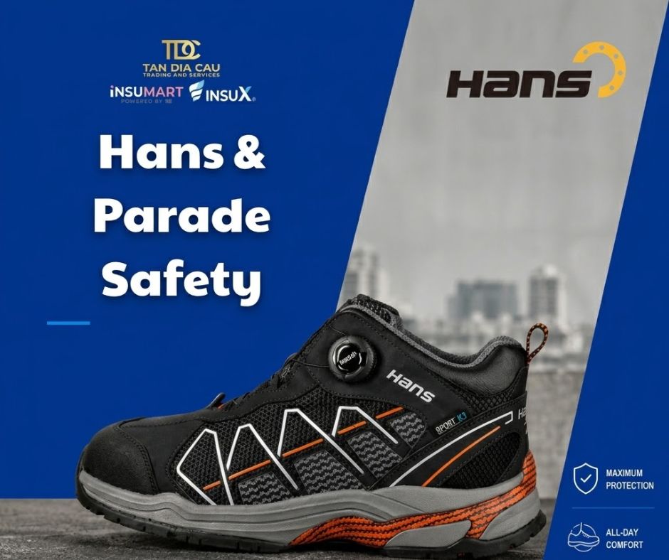 Hans & Parade Safety: Giải Pháp Giày Bảo Hộ Nhà Máy | INSUMART