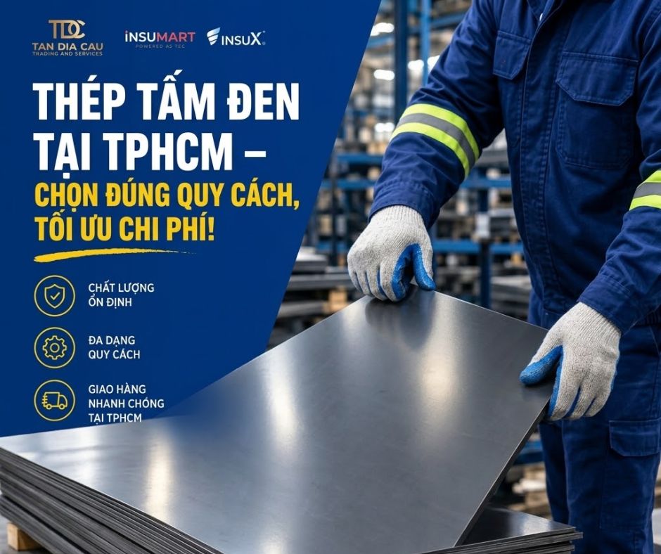 Thép Tấm Đen Công Nghiệp: Quy Cách, Độ Dày & Địa Chỉ Mua Tại TPHCM