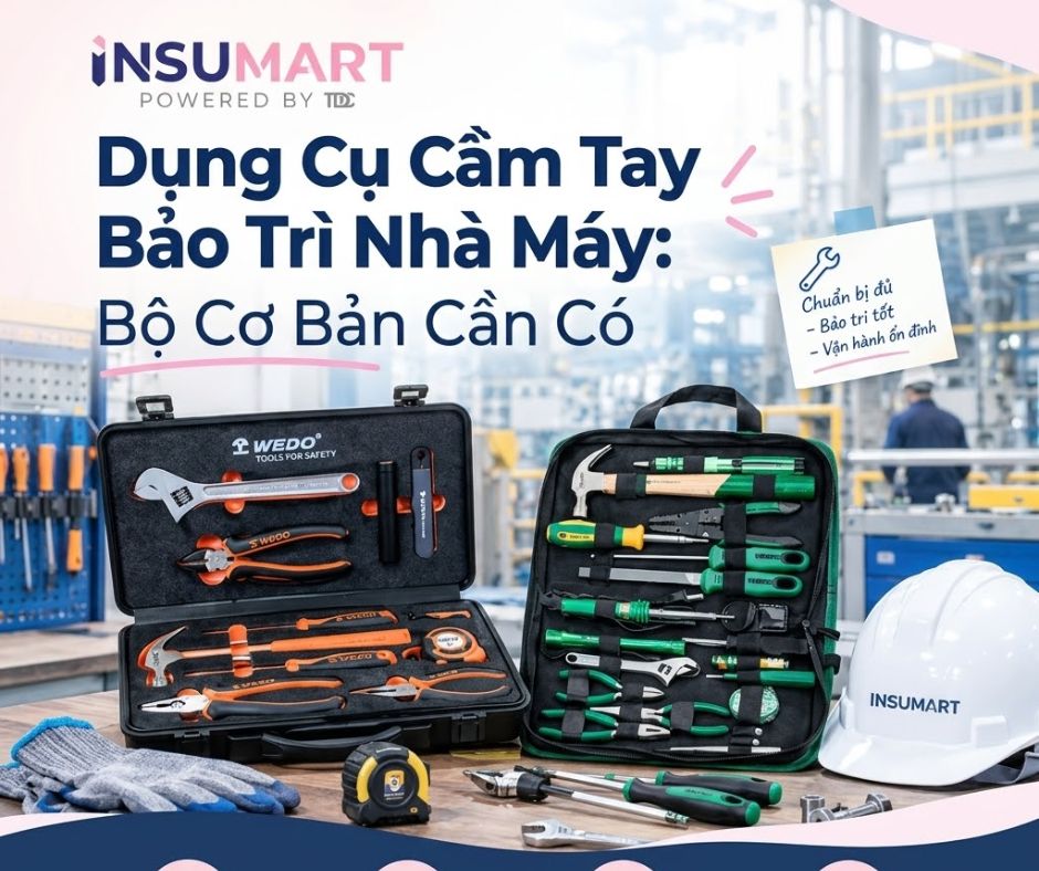 Dụng Cụ Cầm Tay Bảo Trì Nhà Máy: Bộ Cơ Bản Cần Có | INSUMART