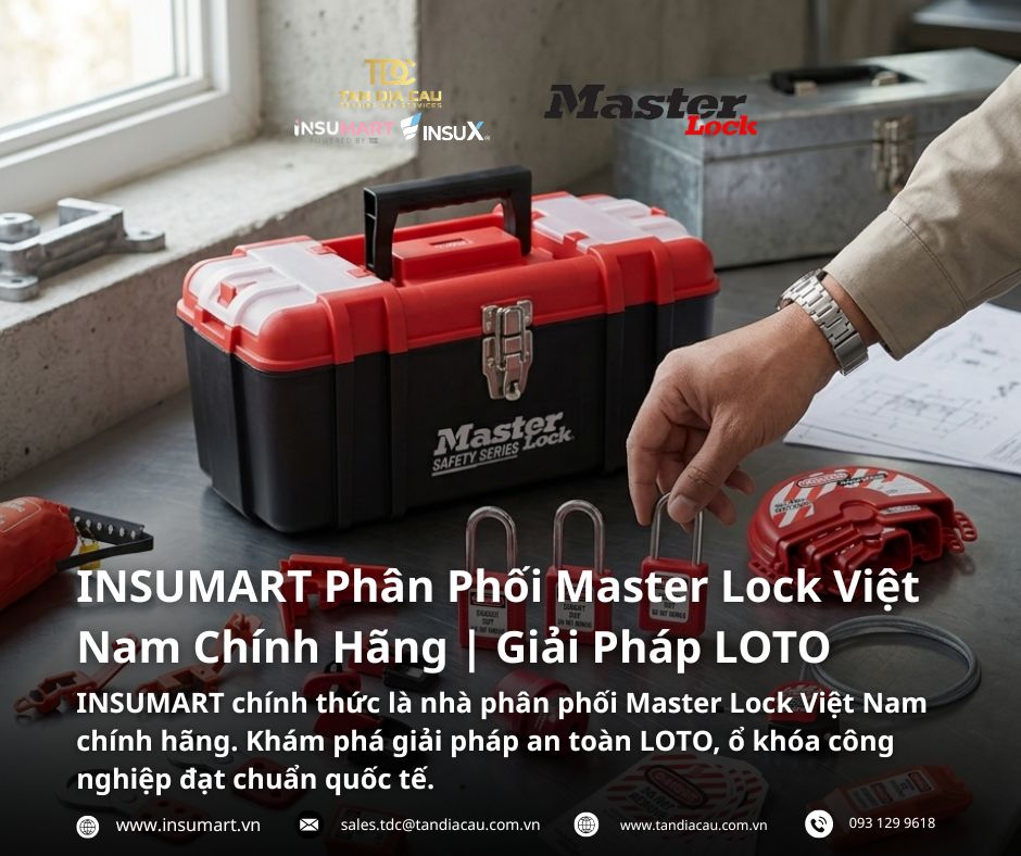 INSUMART Phân Phối Master Lock Việt Nam Chính Hãng | Giải Pháp LOTO