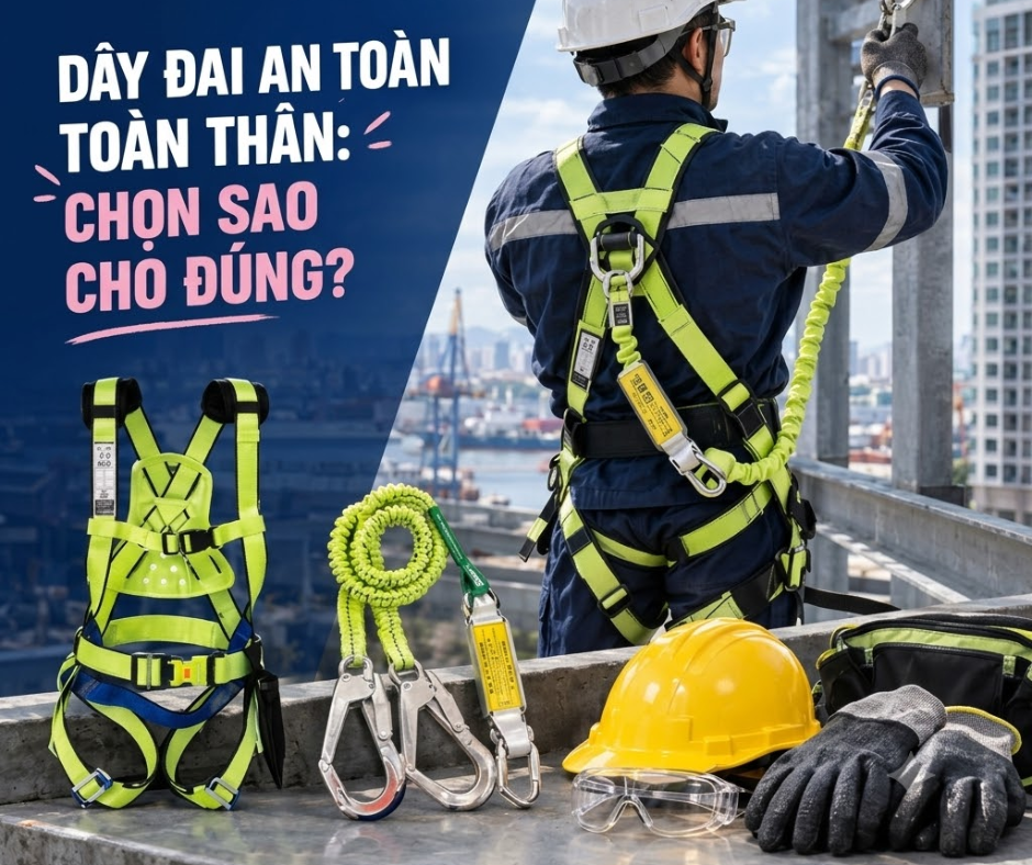 Cách Chọn Dây Đai An Toàn Toàn Thân Đúng Chuẩn Đến Từ Nhà Cung Cấp Đồ PPE