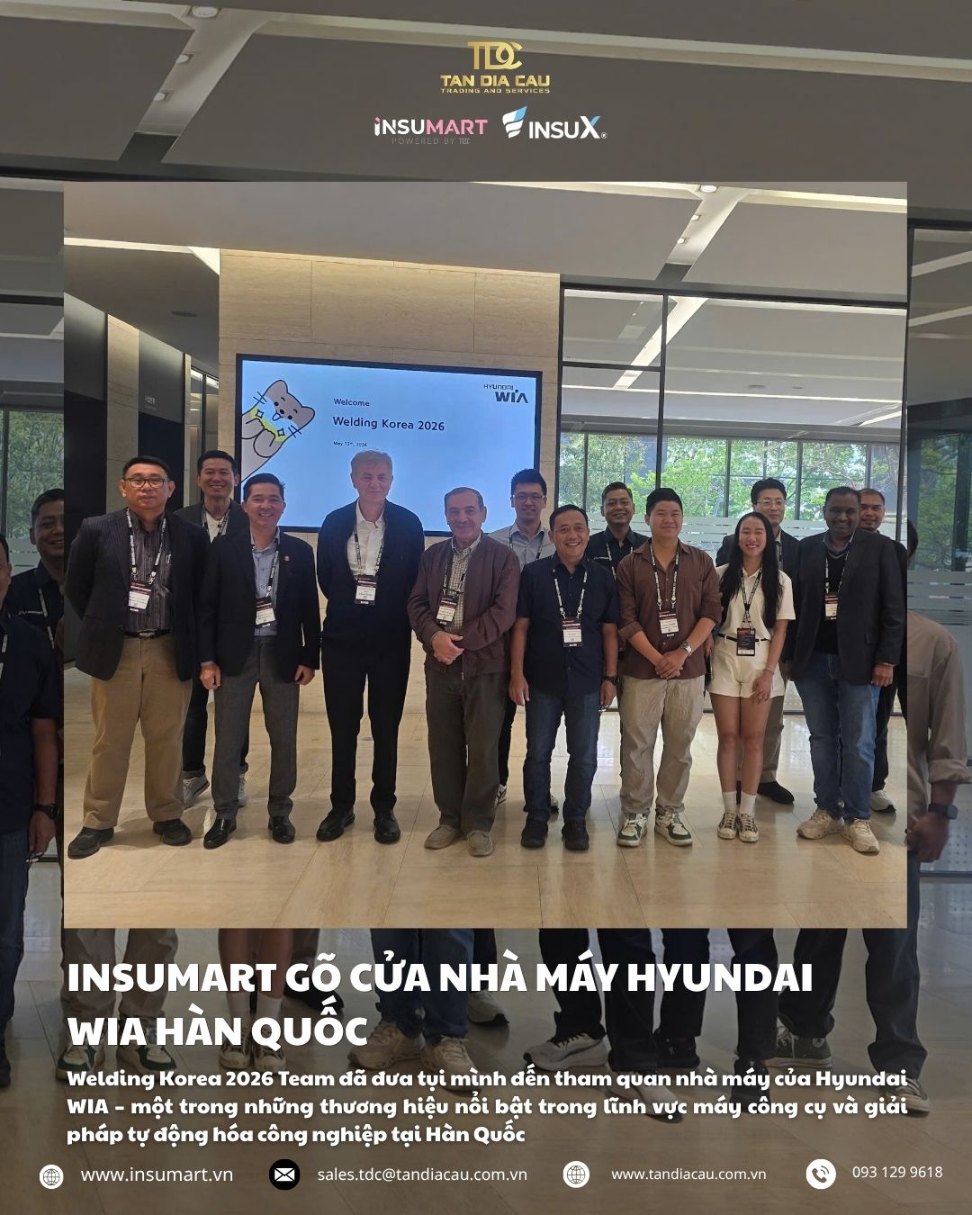 DAY 1 | INSUMART GÕ CỬA NHÀ MÁY HYUNDAI WIA HÀN QUỐC