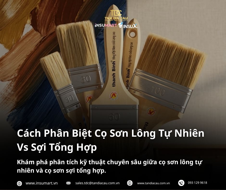 Cách Phân Biệt Cọ Sơn Lông Tự Nhiên Vs Sợi Tổng Hợp