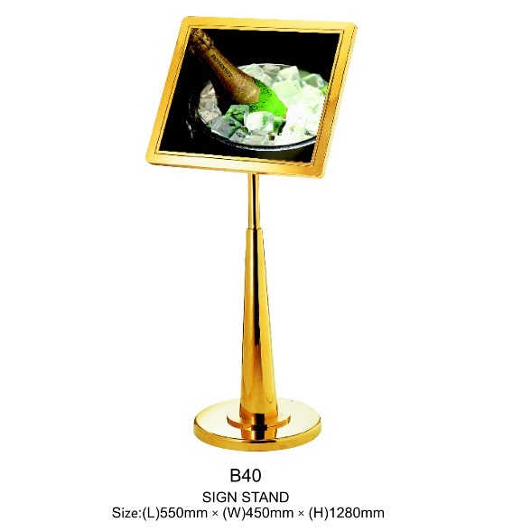 Bảng chỉ dẫn inox khổ giấy A3, mã sản phẩm B40