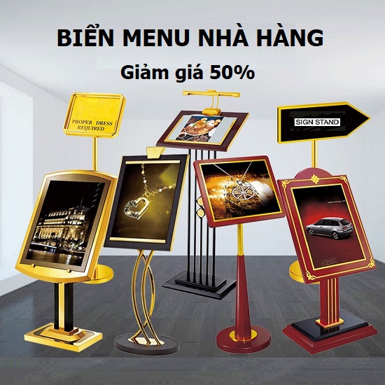 bảng menu nhà hàng, bảng chỉ dẫn, biển menu nhà hàng, biển chỉ dẫn