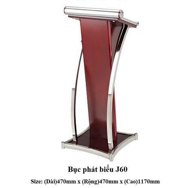 Bục phát biểu inox J60
