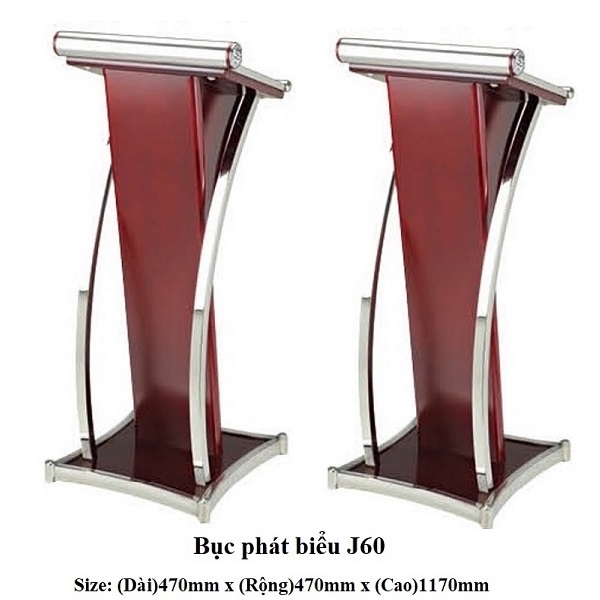 bục phát biểu inox J60