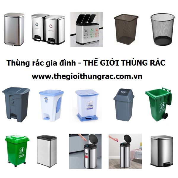 thùng đựng rác gia đình, thùng rác gia đình