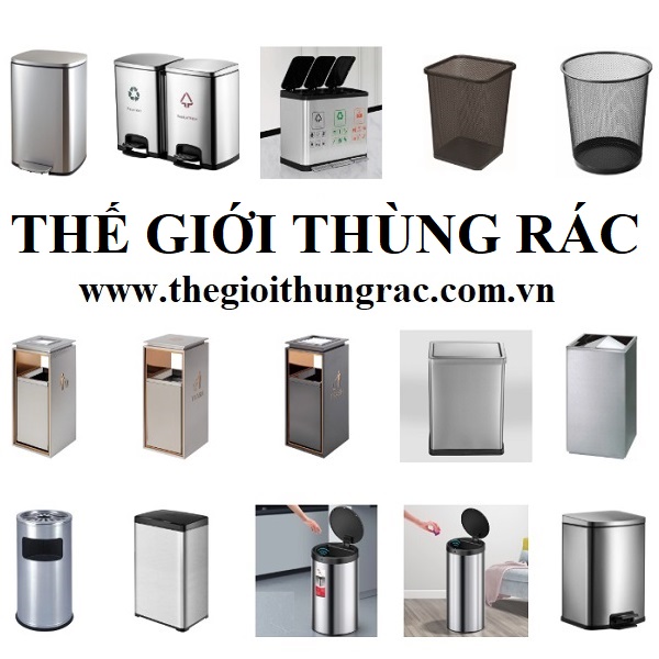 thùng rác inox