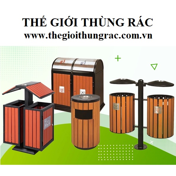 thùng rác ngoài trời