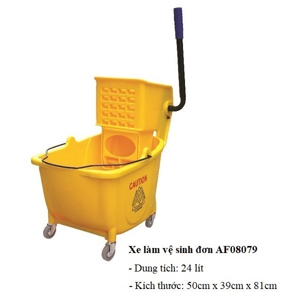 Xe vắt nước lau sàn công nghiệp 24L