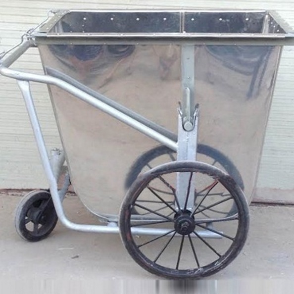 Xe gom rác 500L inox