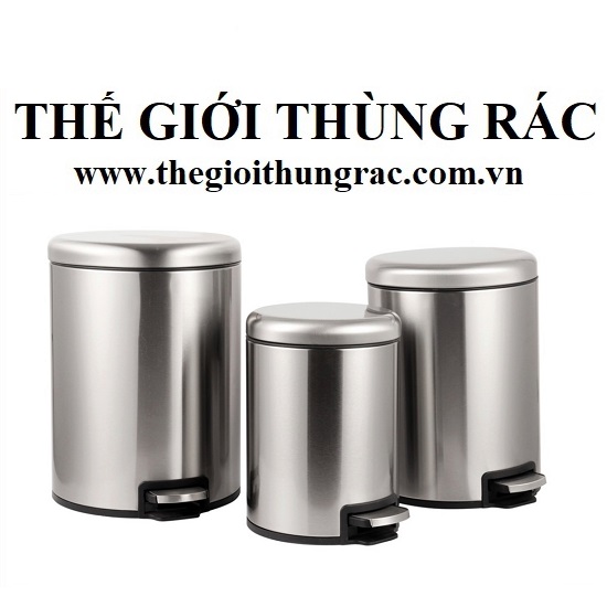 Thùng rác inox đạp chân - THẾ GIỚI THÙNG RÁC
