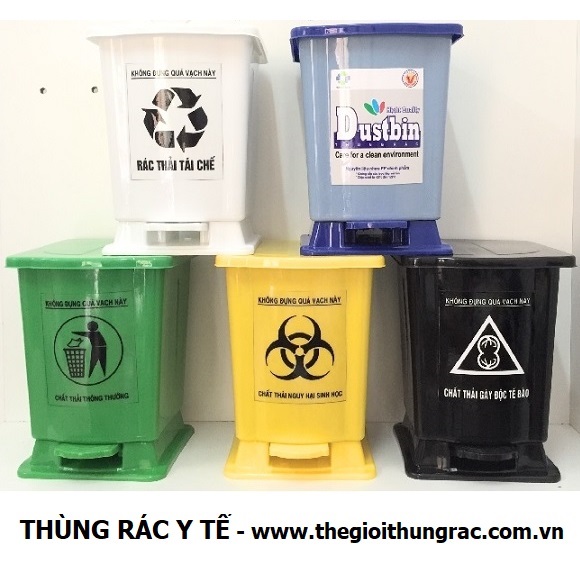 Thùng rác nhựa y tế 15L