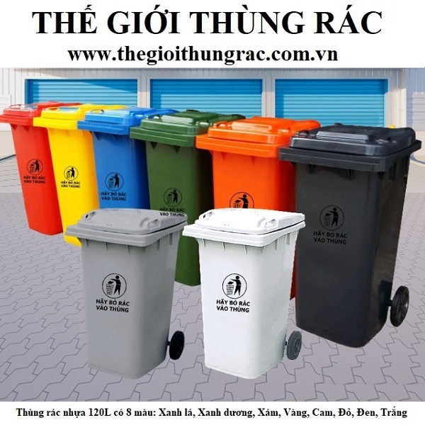 Thùng rác y tế 120 lít - THẾ GIỚI THÙNG RÁC