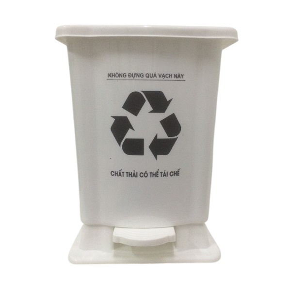 Thùng rác y tế 15L màu trắng