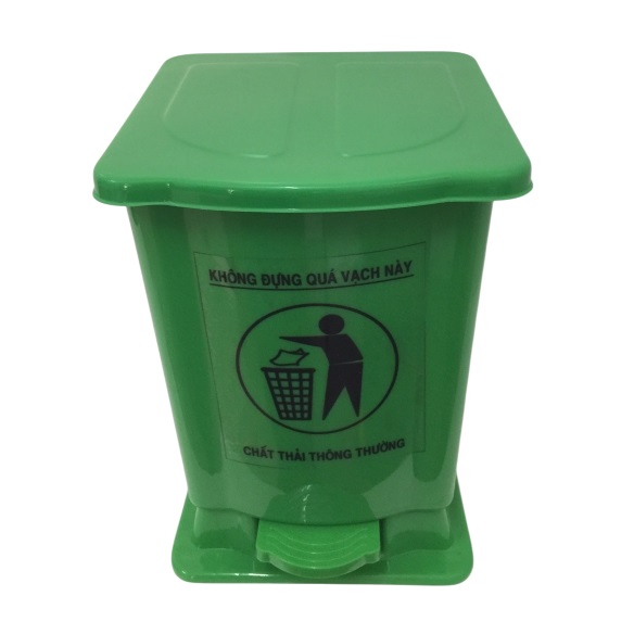 Thùng rác y tế 15L màu xanh lá