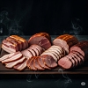Sliced smoked <br> cold cuts