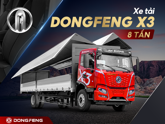 Dongfeng X3 8 tấn thùng 9.9 mét