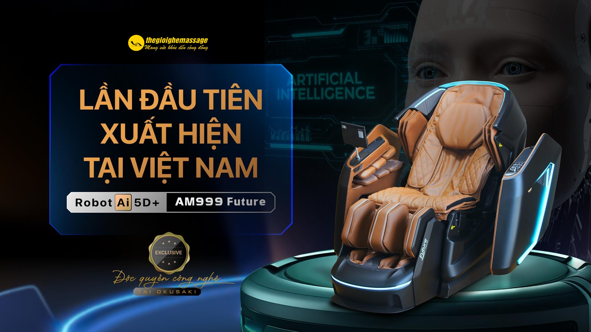 OKUSAKI AM-999 Future – Dòng Ghế Massage Lần Đầu Xuất Hiện Tại Thị Trường Việt