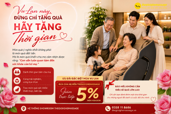 Vu Lan này, đừng chỉ tặng quà – hãy tặng thời gian và sức khỏe cho cha mẹ