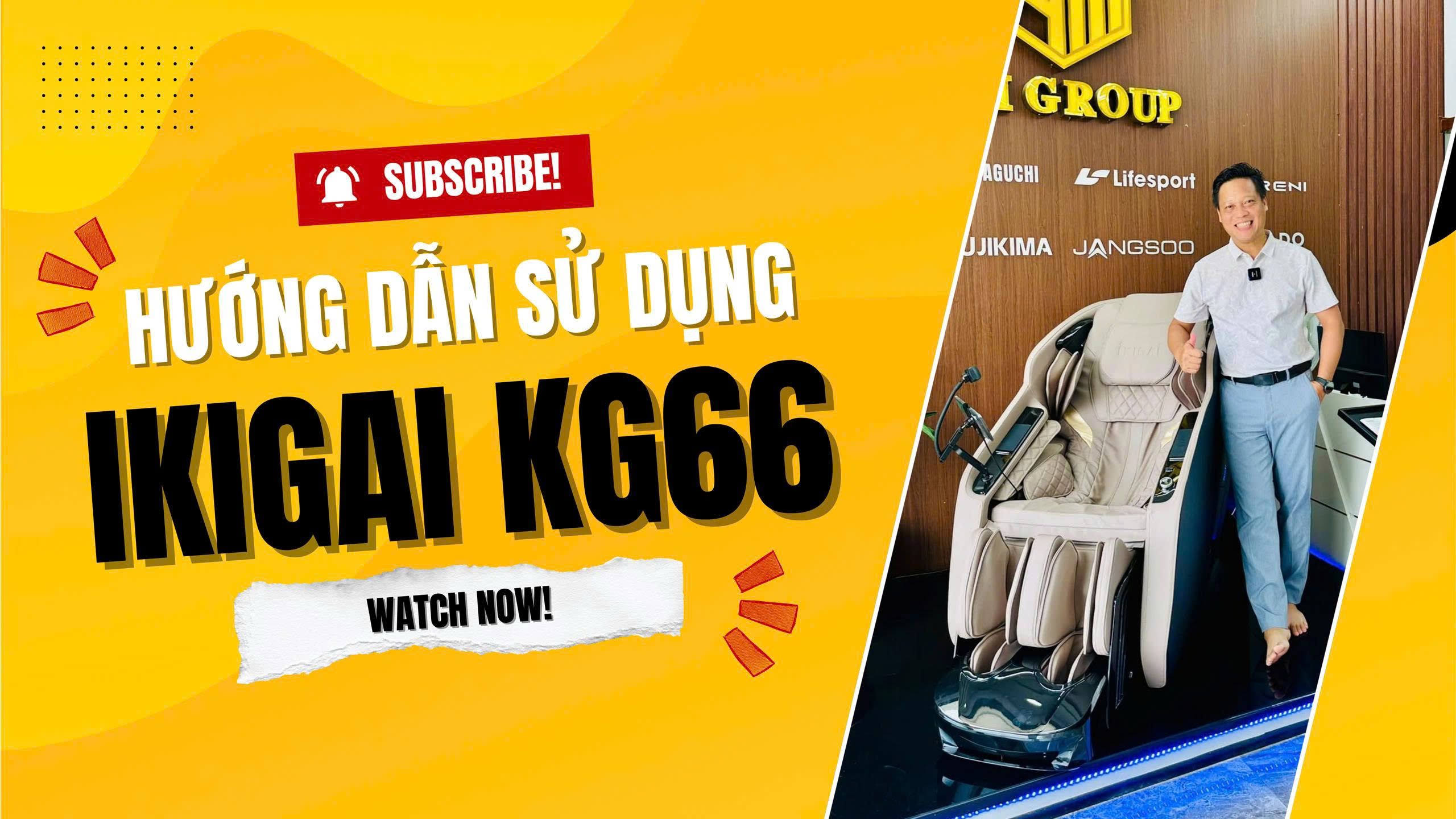 Hướng dẫn sử dụng ghế massage IKIGAI KG66