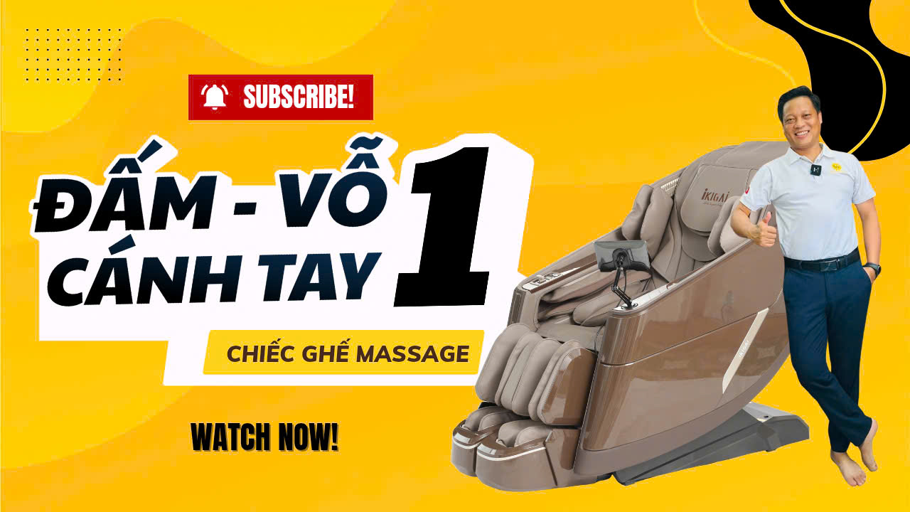 IKIGAI KG88 - chiếc ghế massage vừa đấm vừa vỗ cánh tay