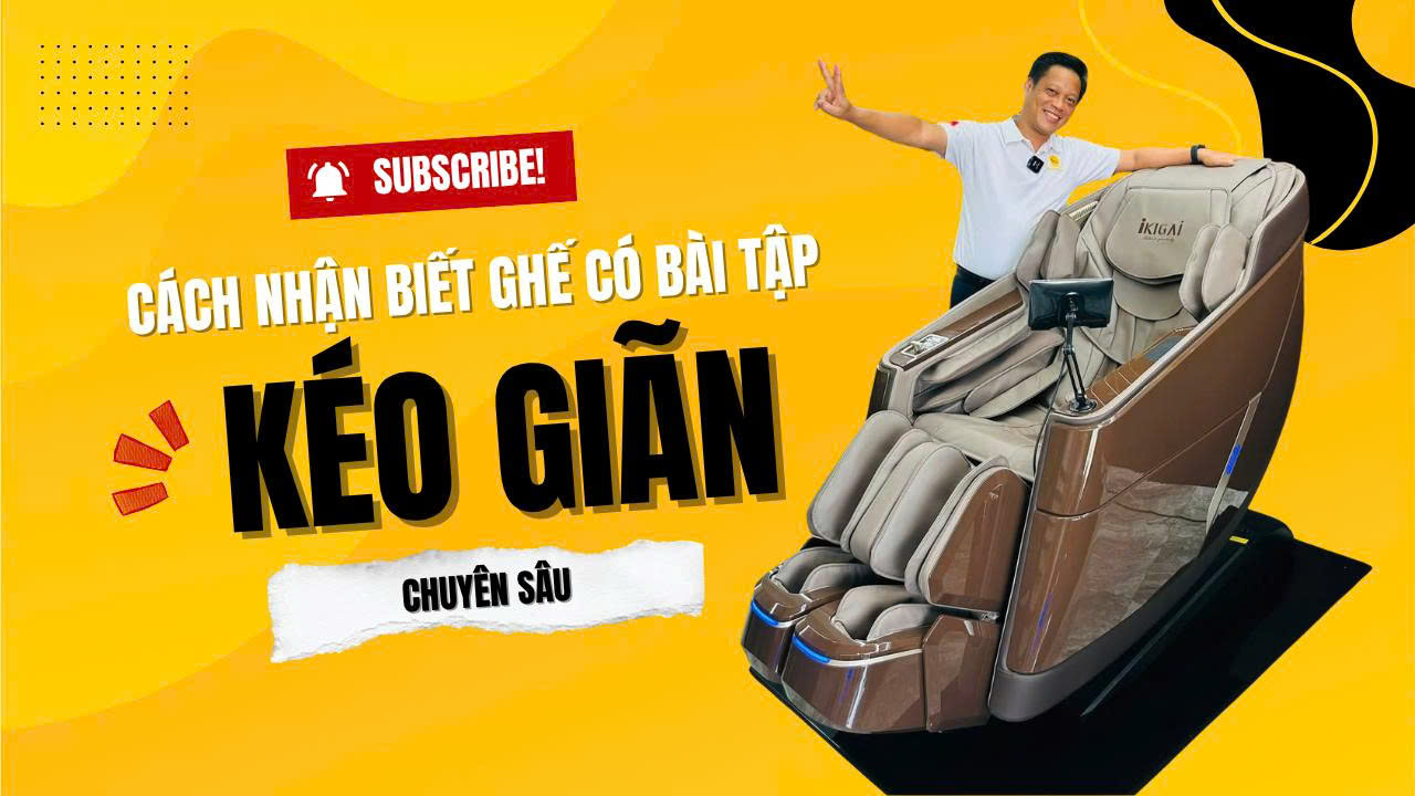 Làm sao có thể phân biệt ghế massage nào có bài tập kéo giãn chuyên sâu