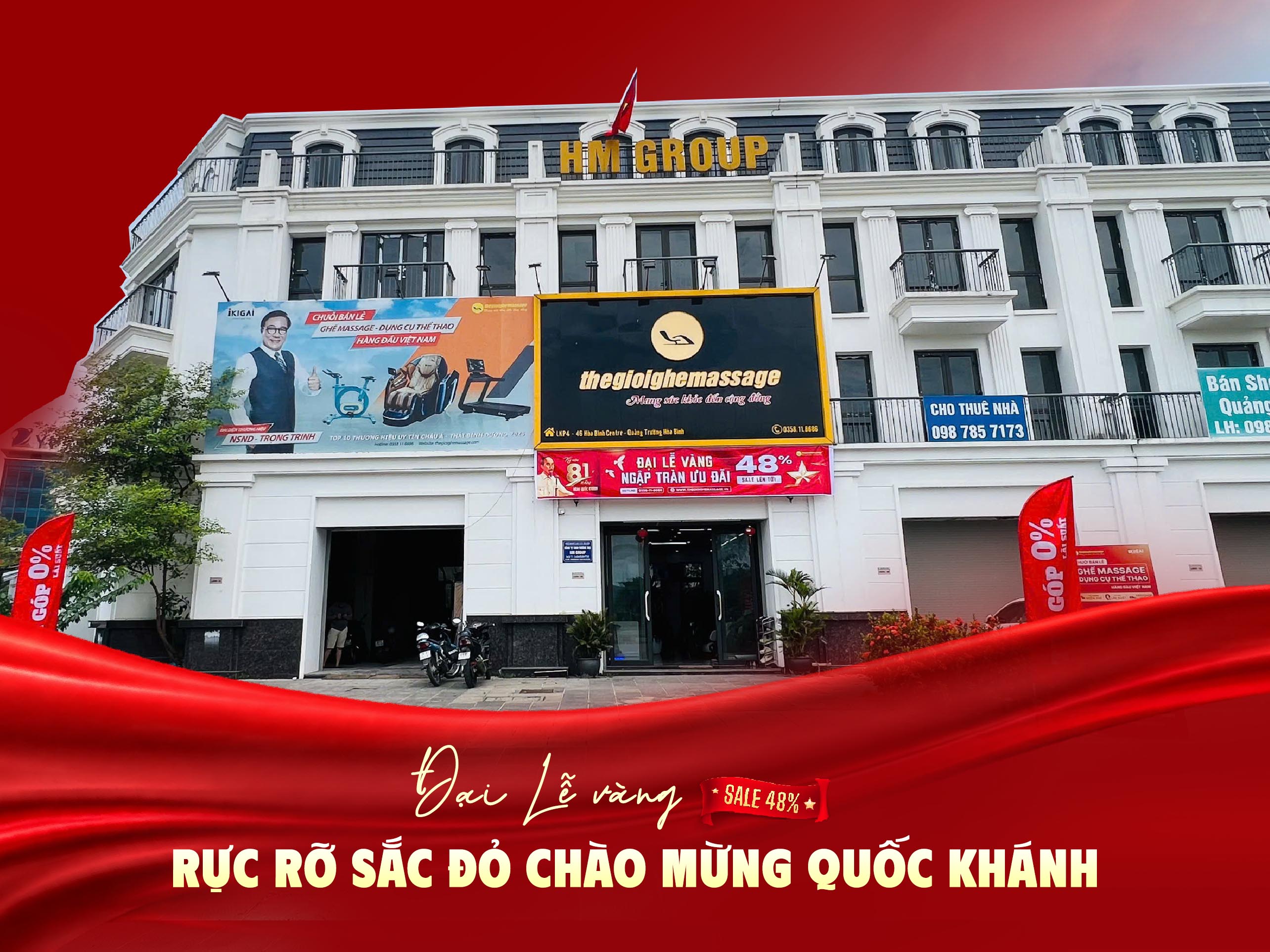 Thegioighemassage Rực Rỡ Sắc Đỏ Chào Mừng Đại Lễ Quốc Khánh 2/9