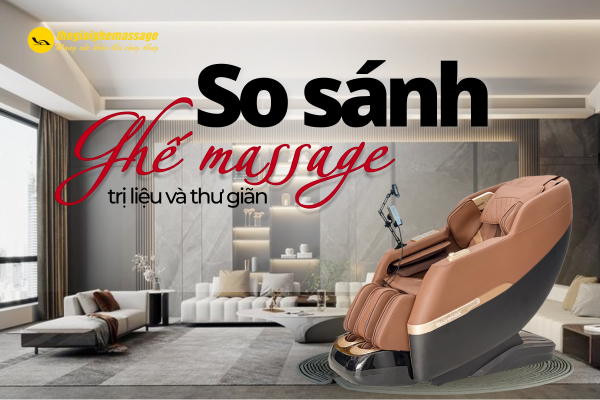 Ghế massage trị liệu và ghế massage thư giãn: Khác nhau ở điểm nào?