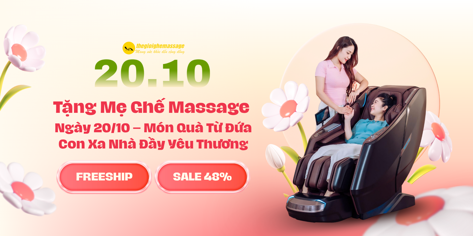 Tặng Mẹ Ghế Massage Ngày 20/10 – Món Quà Từ Đứa Con Xa Nhà Đầy Yêu Thương
