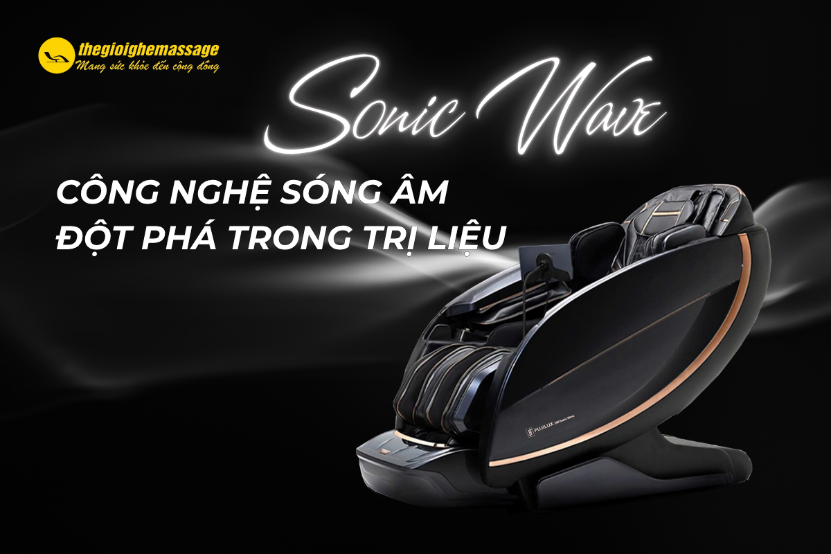 Sonic Wave Là Gì? Tìm Hiểu Công Nghệ Sóng Âm Đột Phá Trong Trị Liệu & Ghế Massage