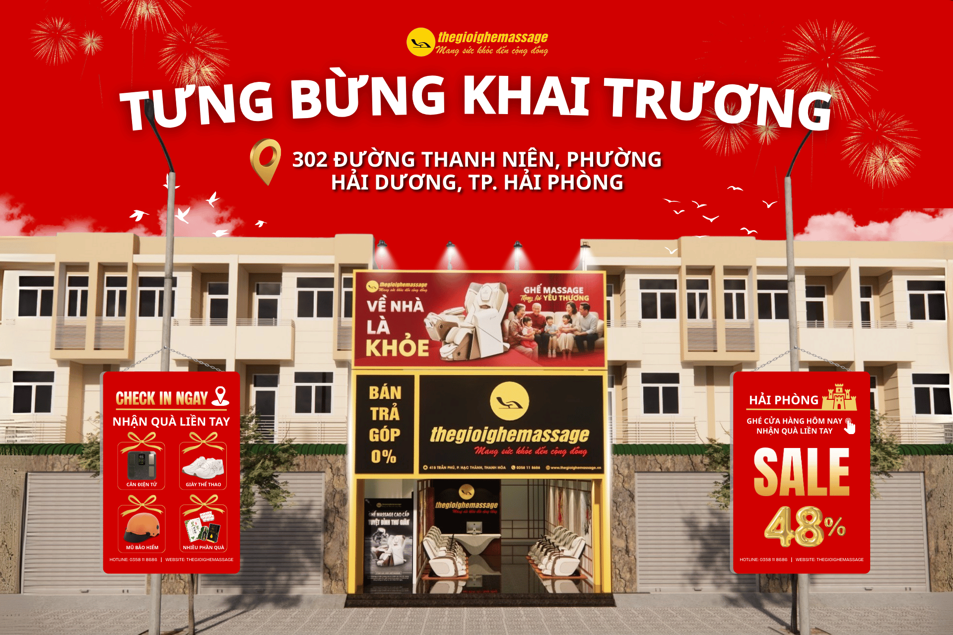 Thegioighemassage Chính Thức Có Mặt Tại Hải Phòng – Khai Trương 14/12/2025