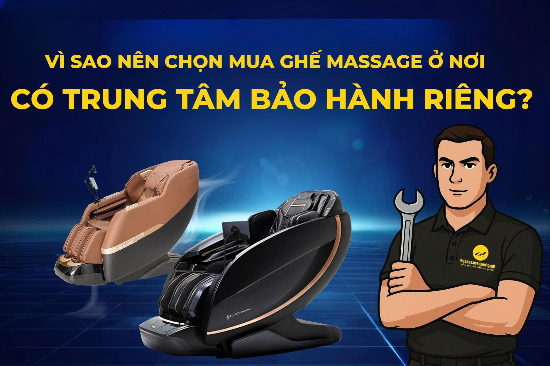 Vì sao nên chọn mua ghế massage ở nơi có trung tâm bảo hành riêng?