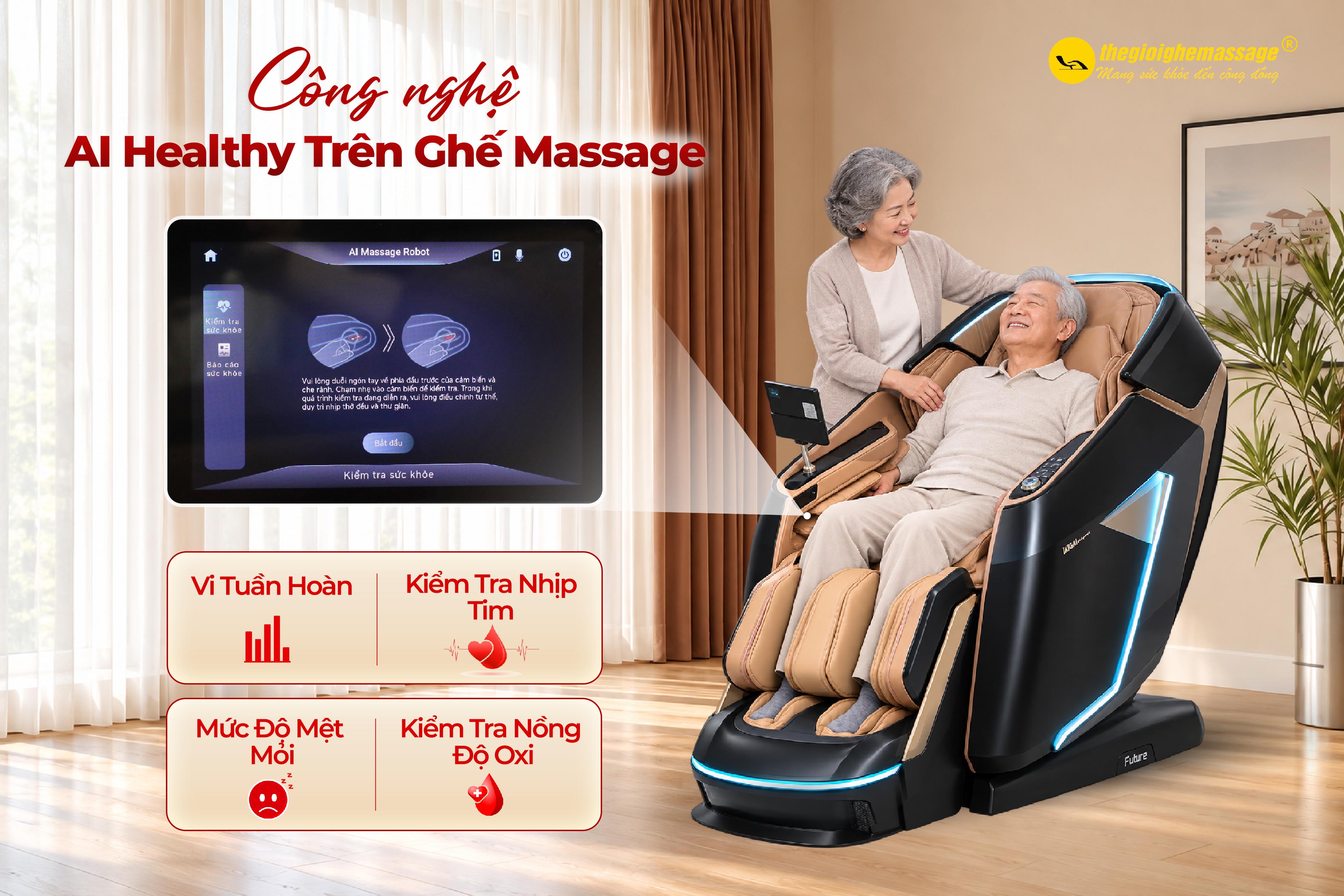 Khám Phá Công Nghệ Kiểm Tra Sức Khỏe Trên Ghế Massage Hiện Đại