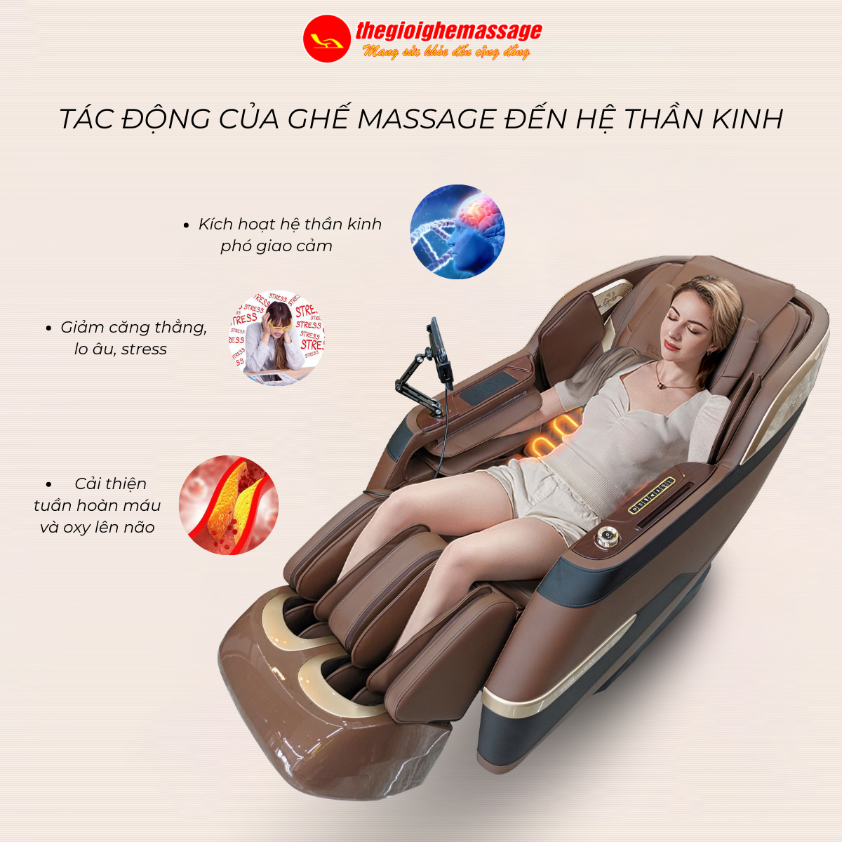 Ghế Massage Có Tác Động Đến Hệ Thần Kinh Không? Tác Dụng Thật Sự Là Gì?