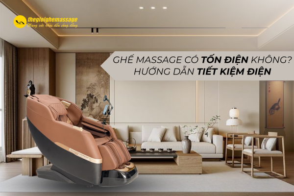 Ghế Massage Có Tốn Điện Không? Hướng Dẫn Tiết Kiệm Điện