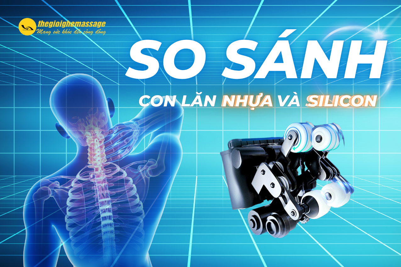 So Sánh Chi Tiết Con Lăn Ghế Massage Nhựa Và Silicon: Hiệu Quả Và Độ Bền