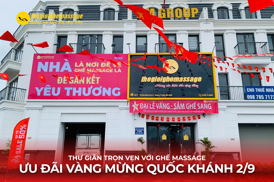 Thư Giãn Trọn Vẹn Với Ghế Massage – Ưu Đãi Vàng Mừng Quốc Khánh 2/9