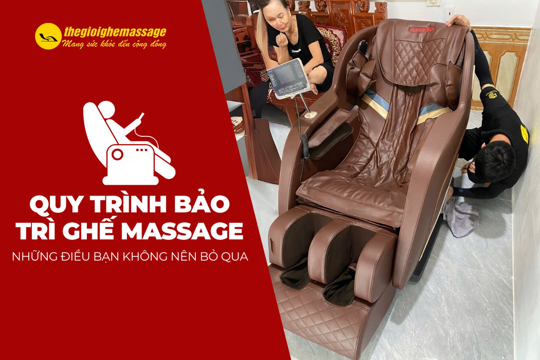 Quy Trình Bảo Trì Ghế Massage: Những Điều Bạn Không Nên Bỏ Qua
